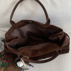 Bolsa Tote em Camurça Auriane – Miga Sua Bolsa | Elegância e Sofisticação