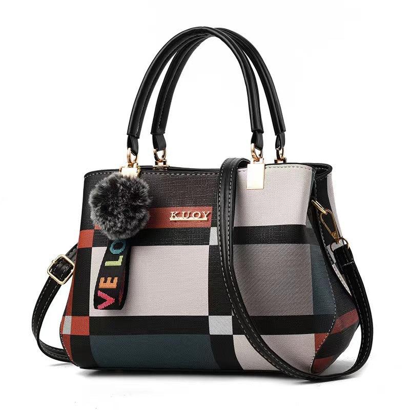 Bolsa de Ombro Feminina Vittoria Plaid – Miga Sua Bolsa