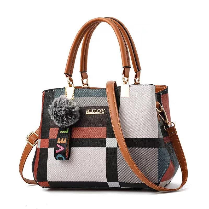Bolsa de Ombro Feminina Vittoria Plaid – Miga Sua Bolsa