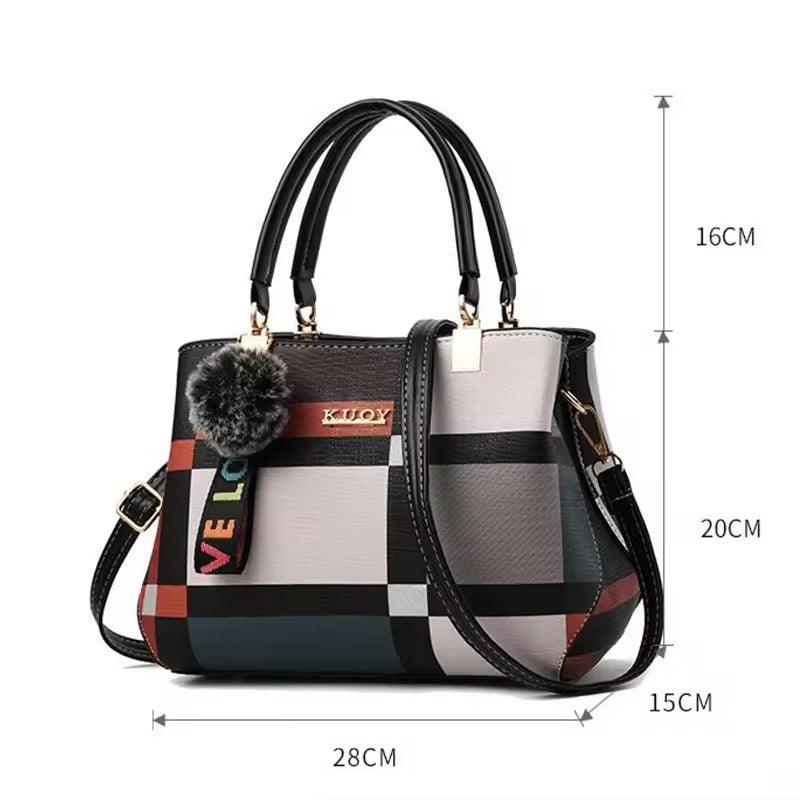 Bolsa de Ombro Feminina Vittoria Plaid – Miga Sua Bolsa