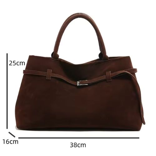 Bolsa Tote em Camurça Auriane – Miga Sua Bolsa | Elegância e Sofisticação