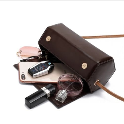 Bolsa de Ombro Pequena Quadrada – Miga Sua Bolsa