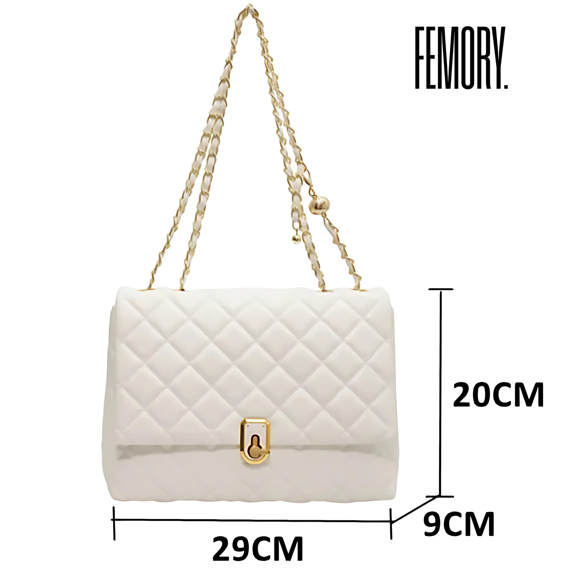 Bolsa Feminina Acolchoado Modelo Chain – Miga Sua Bolsa