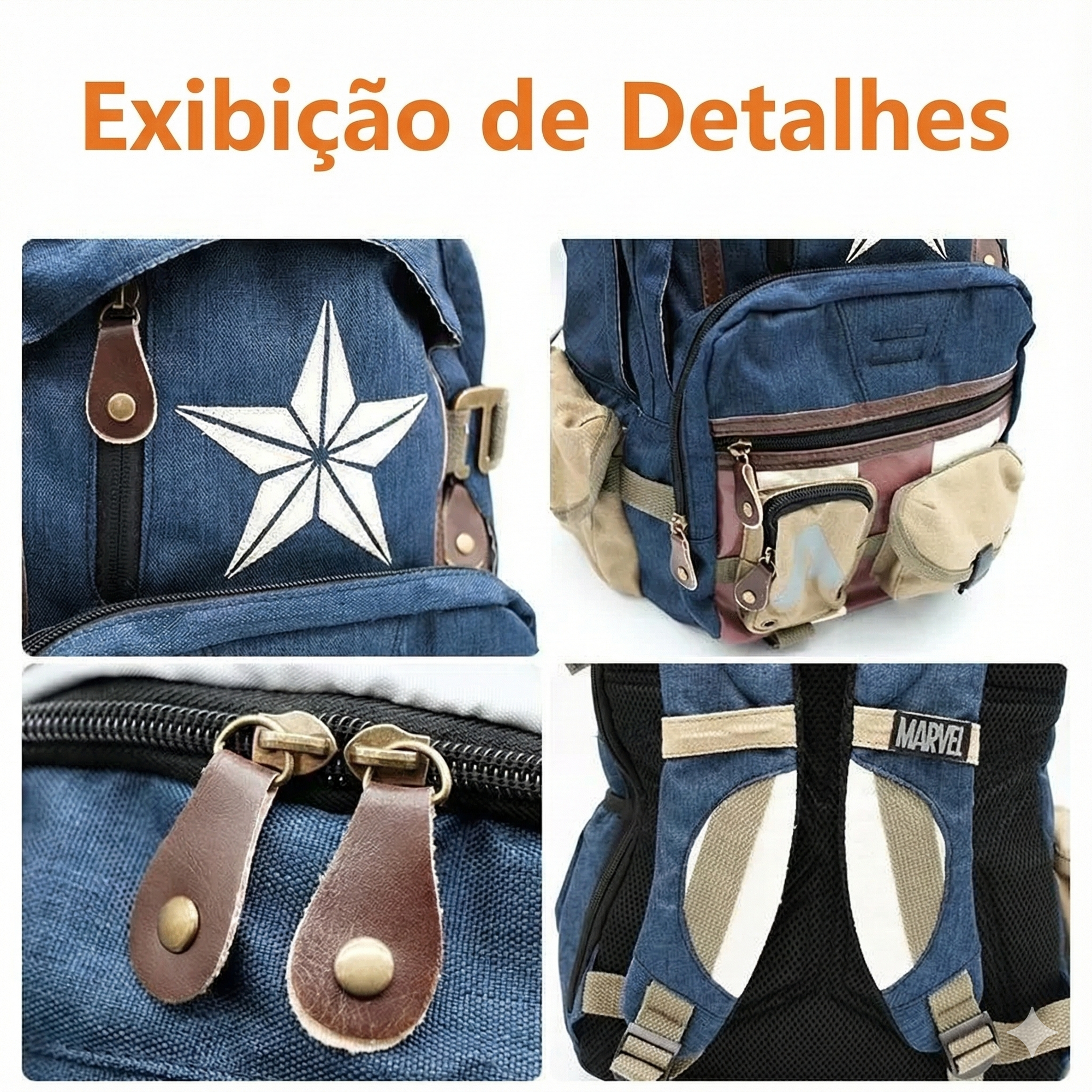 Mochila Escolar Temática do Capita América