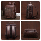 Mochila de Couro Masculino Jeep para Dia-a-Dia