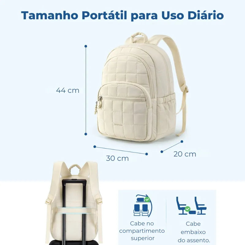 Mochila Feminina Notebook Impermeável Bagsmart | Miga Sua Bolsa