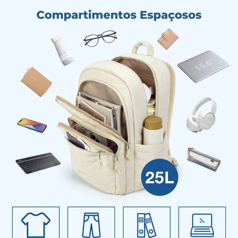 Mochila Feminina Notebook Impermeável Bagsmart | Miga Sua Bolsa