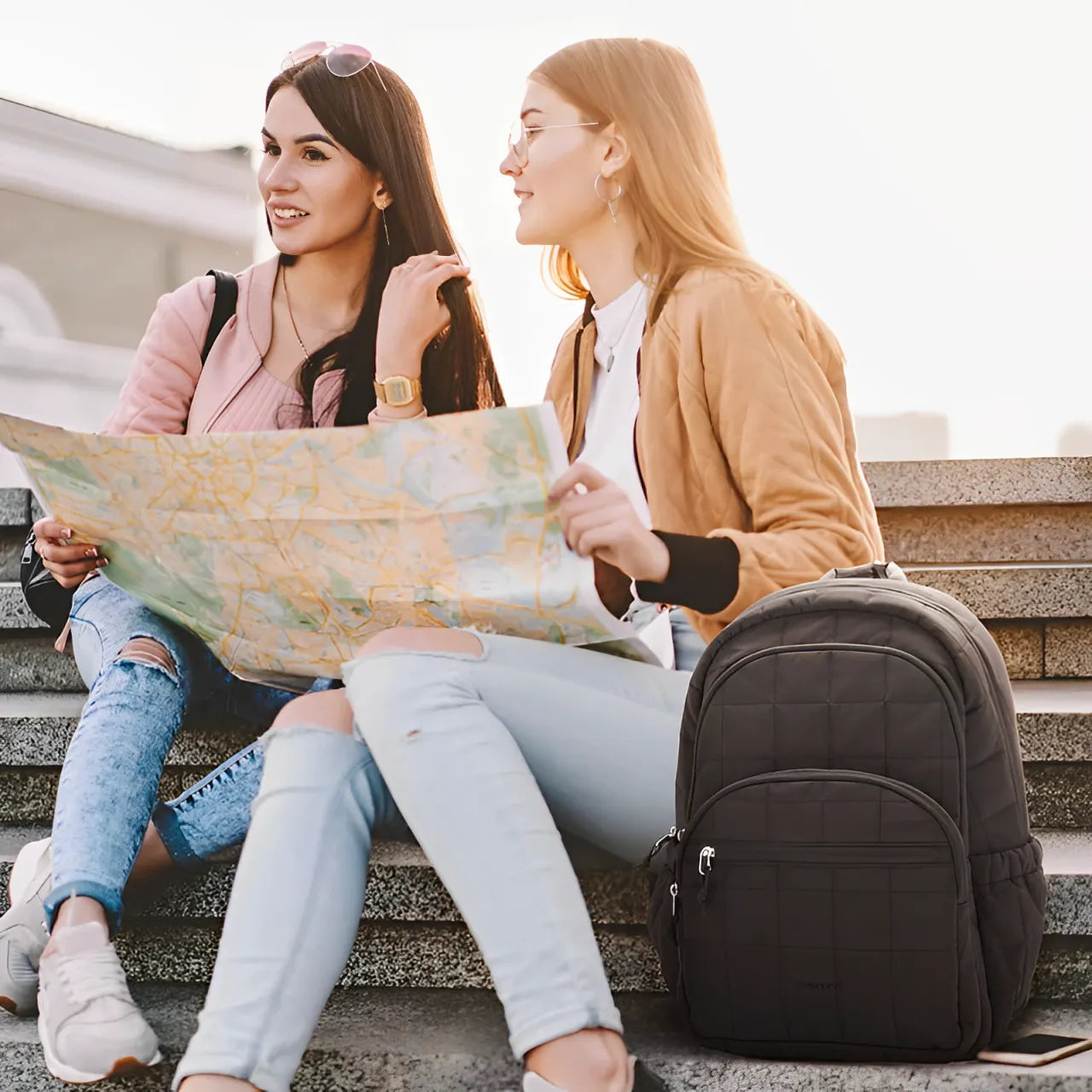 Mochila Feminina Notebook Impermeável Bagsmart | Miga Sua Bolsa