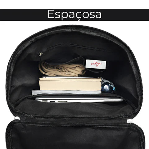 Mochila de Couro Masculino Rústica