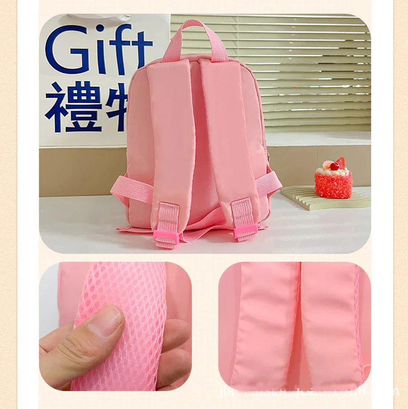 Mochila Infantil Unicórnio com Ursinho Pelúcia