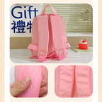 Mochila Infantil Unicórnio com Ursinho Pelúcia