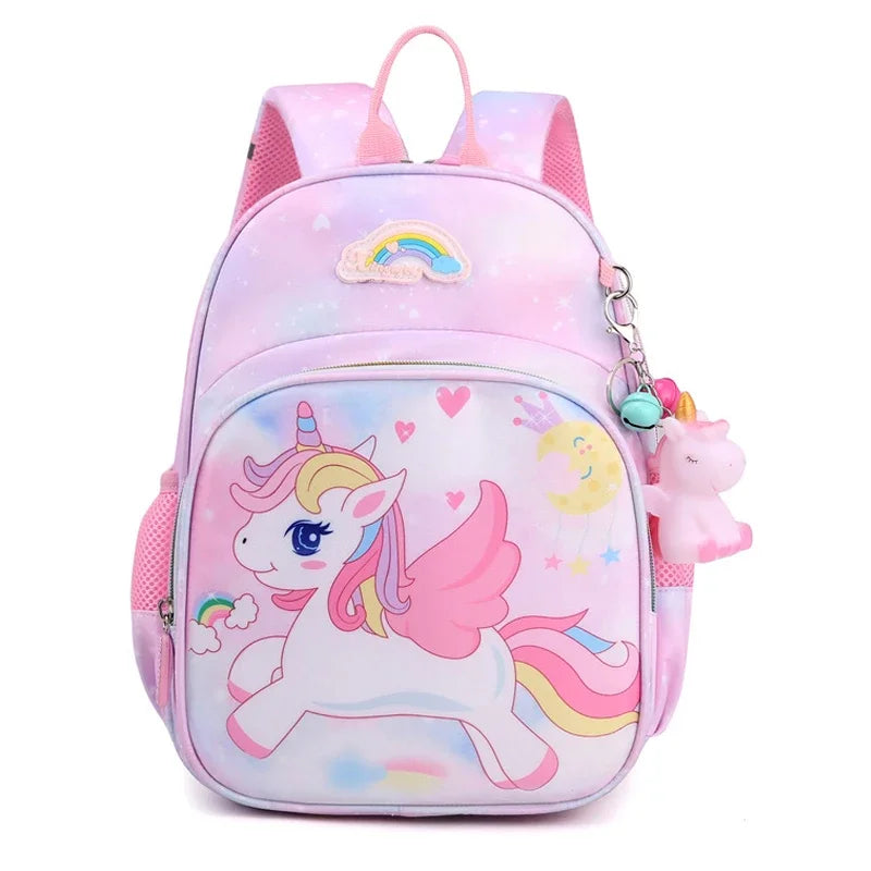 Mochila Infantil de Unicórnio Rosa