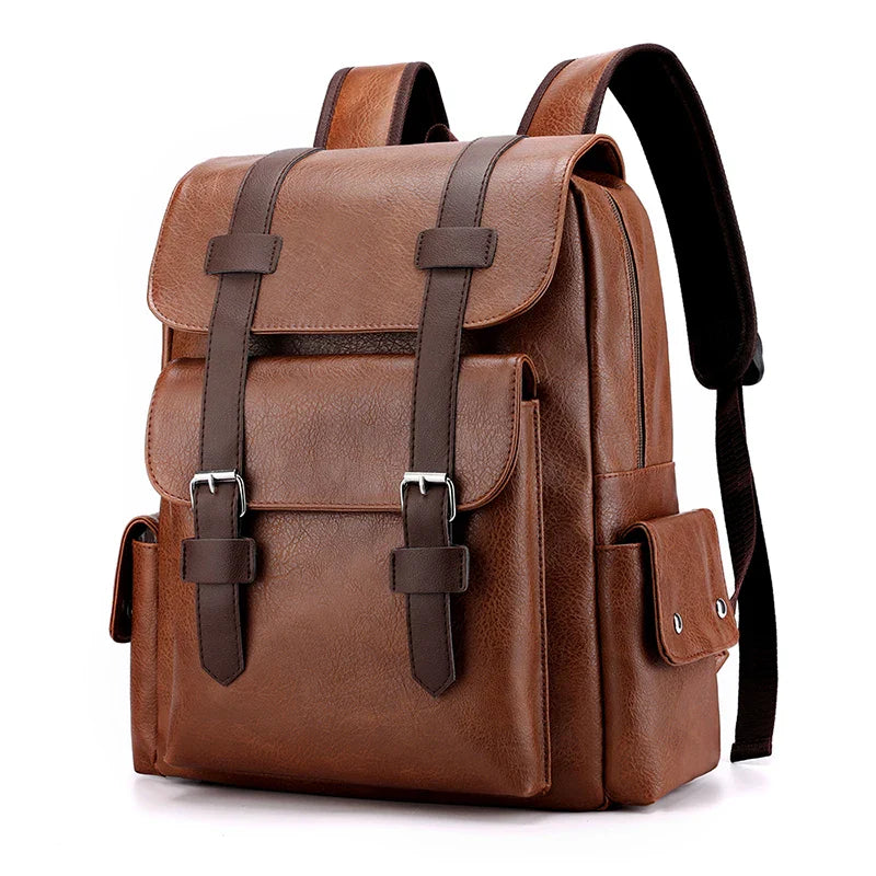 Mochila Executiva de Couro para Laptop Grande | Estilo Casual Premium | Casualle Urban II