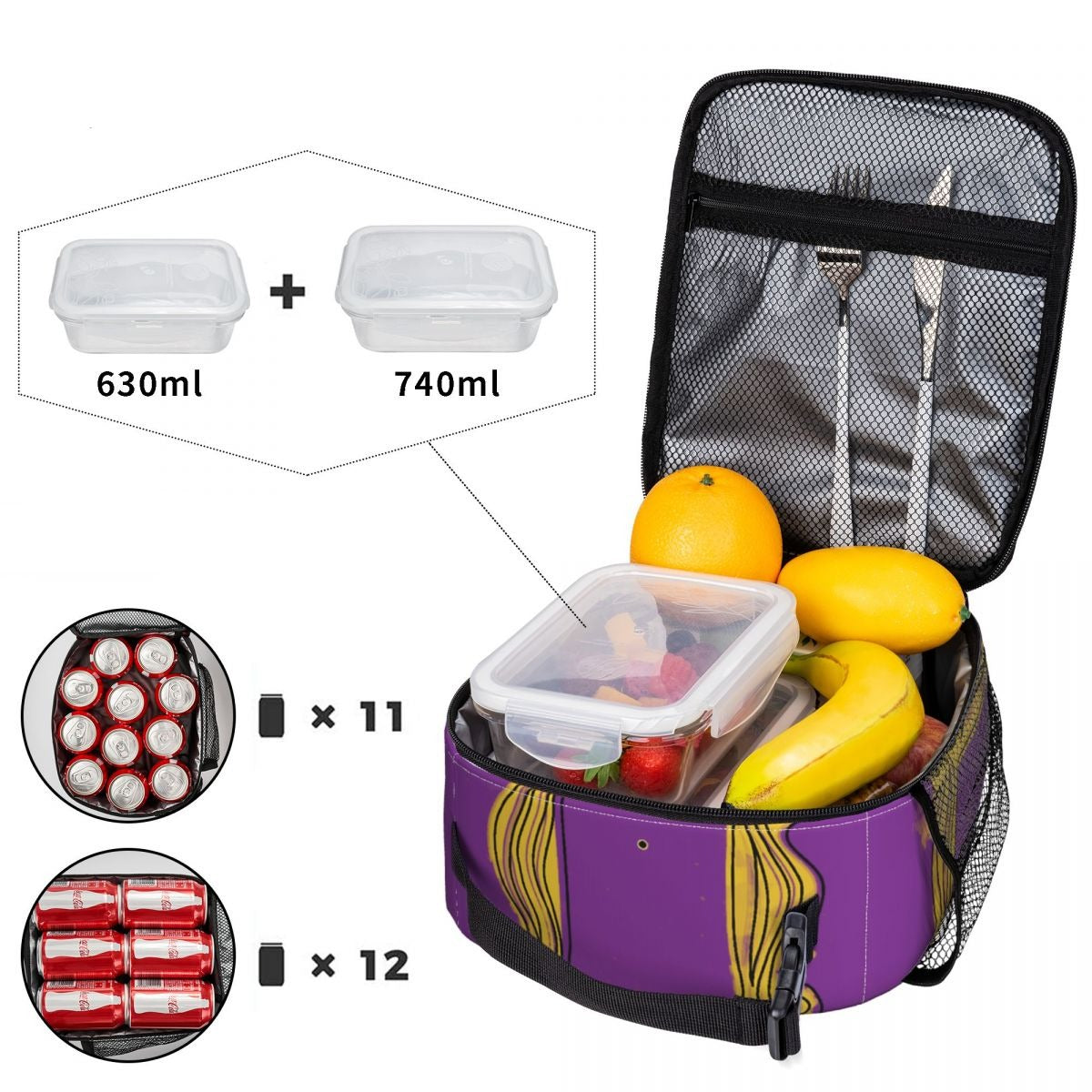 Lancheira Friends - Moldura Amarela