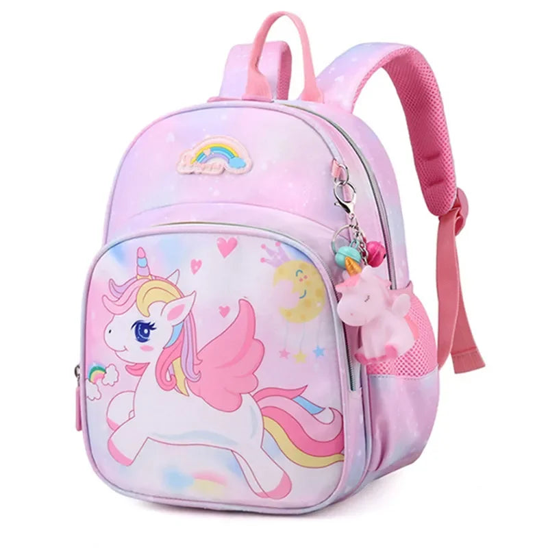 Mochila Infantil de Unicórnio Rosa