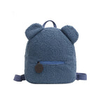 Mochila com Orelhinhas de Urso Peluciada  para Escola e Passeios – Lenny