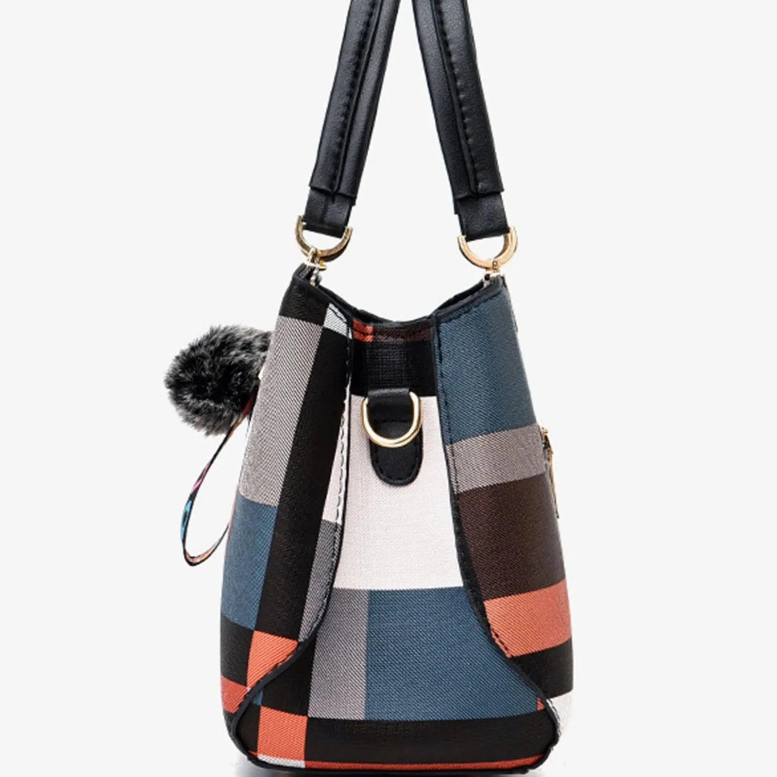 Bolsa de Ombro Feminina Vittoria Plaid – Miga Sua Bolsa