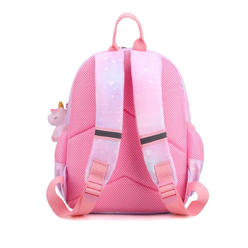 Mochila Infantil de Unicórnio Rosa