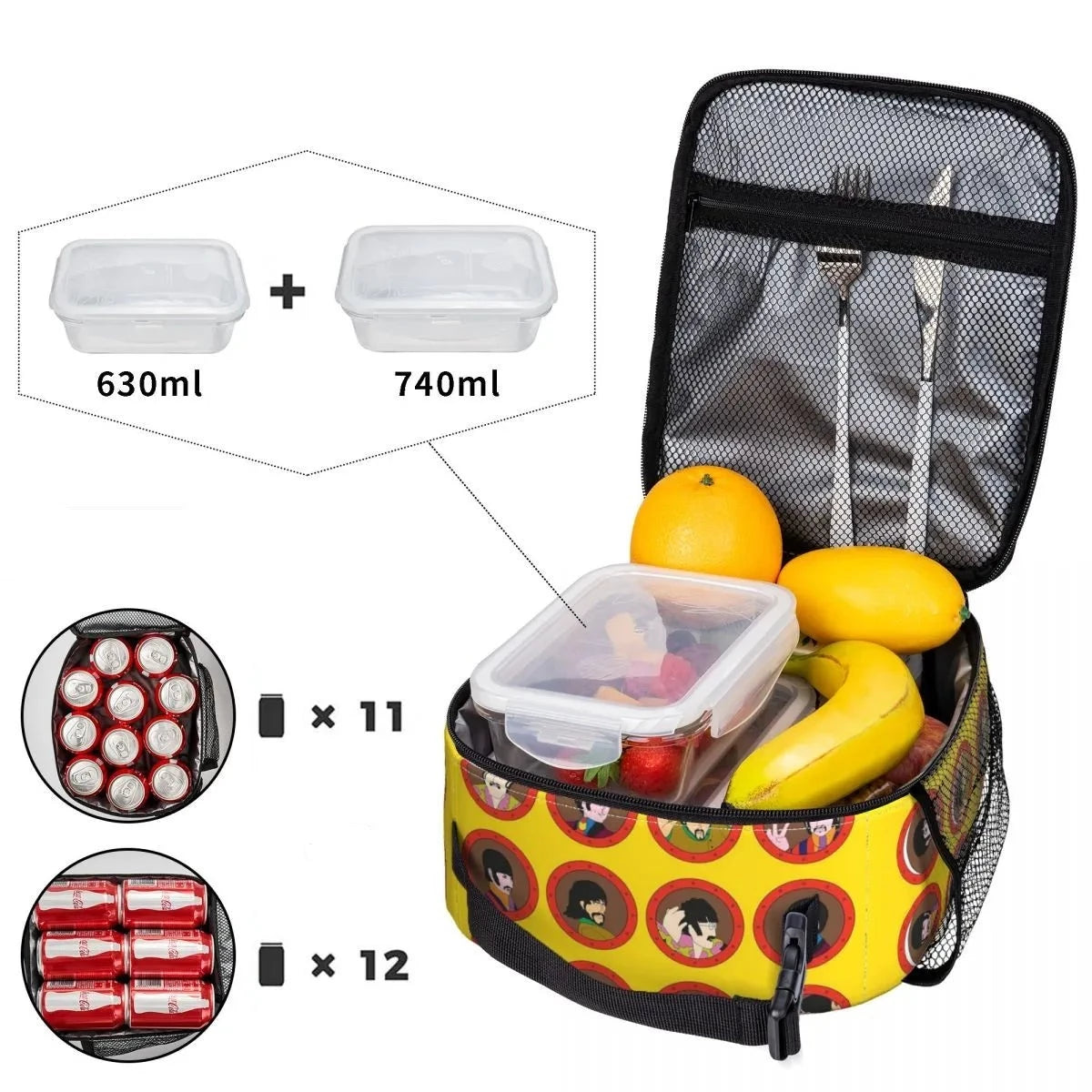 Lancheira Térmica Beatles - Yellow Submarine