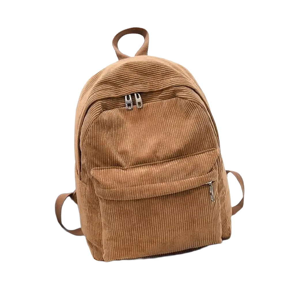 Mochila Feminina Escolar de Veludo