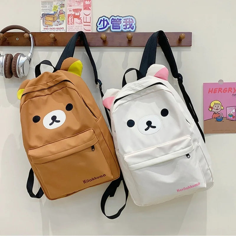 Mochila Escolar de Ursinho – Grande Capacidade | Rikka