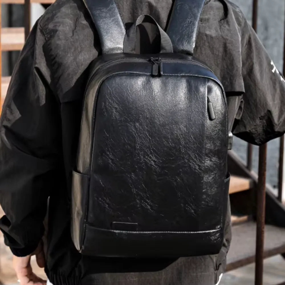 Mochila Executiva de Couro para Laptop Basicalle Smart