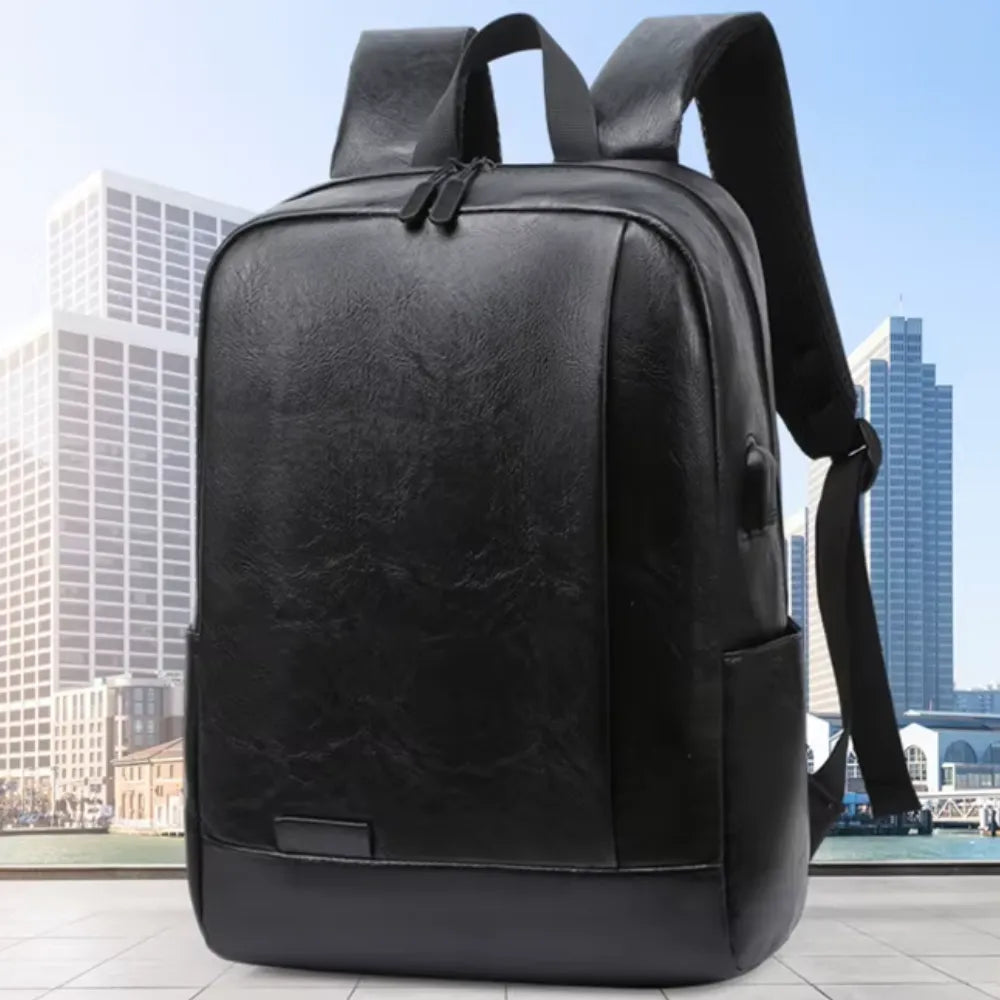 Mochila Executiva de Couro para Laptop Basicalle Smart