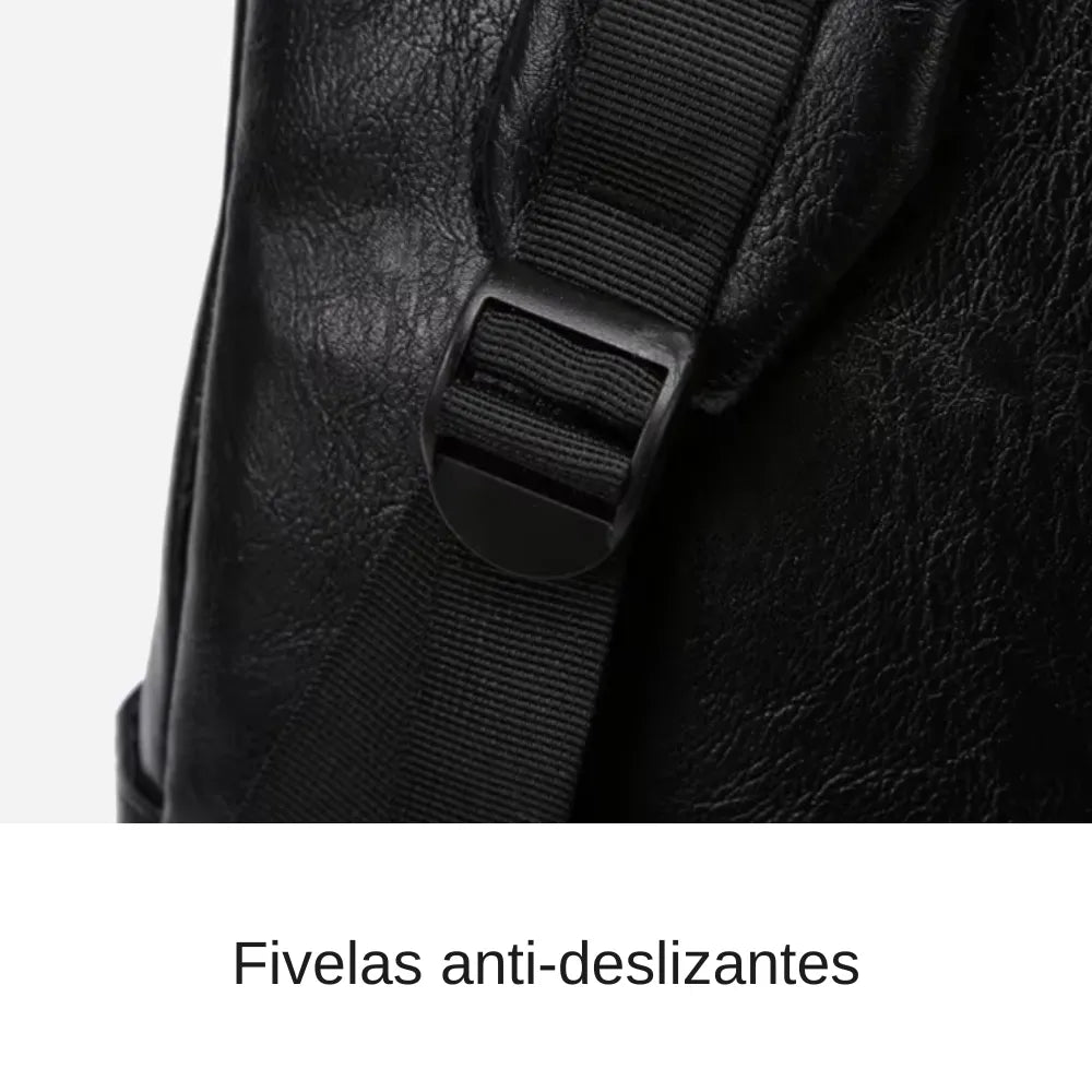 Mochila Executiva de Couro para Laptop Basicalle Smart