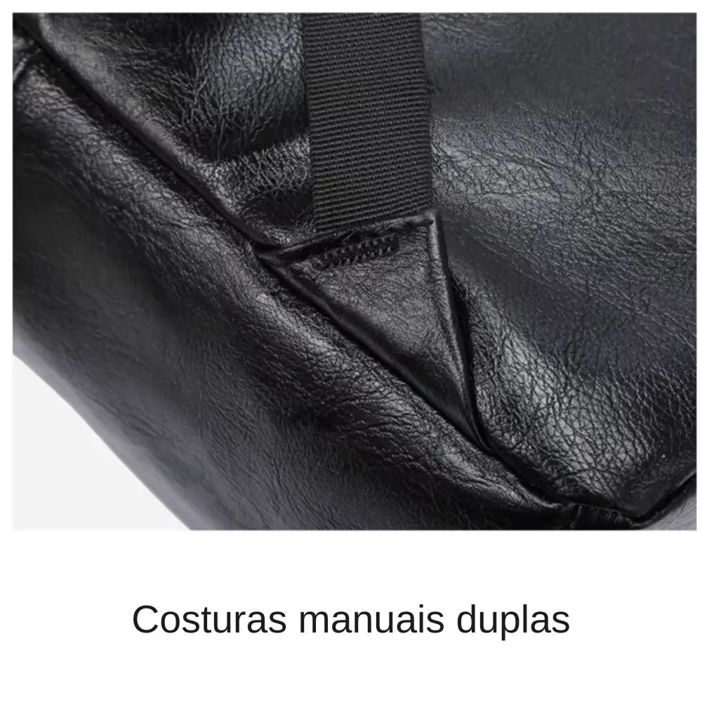 Mochila Executiva de Couro para Laptop Basicalle Smart