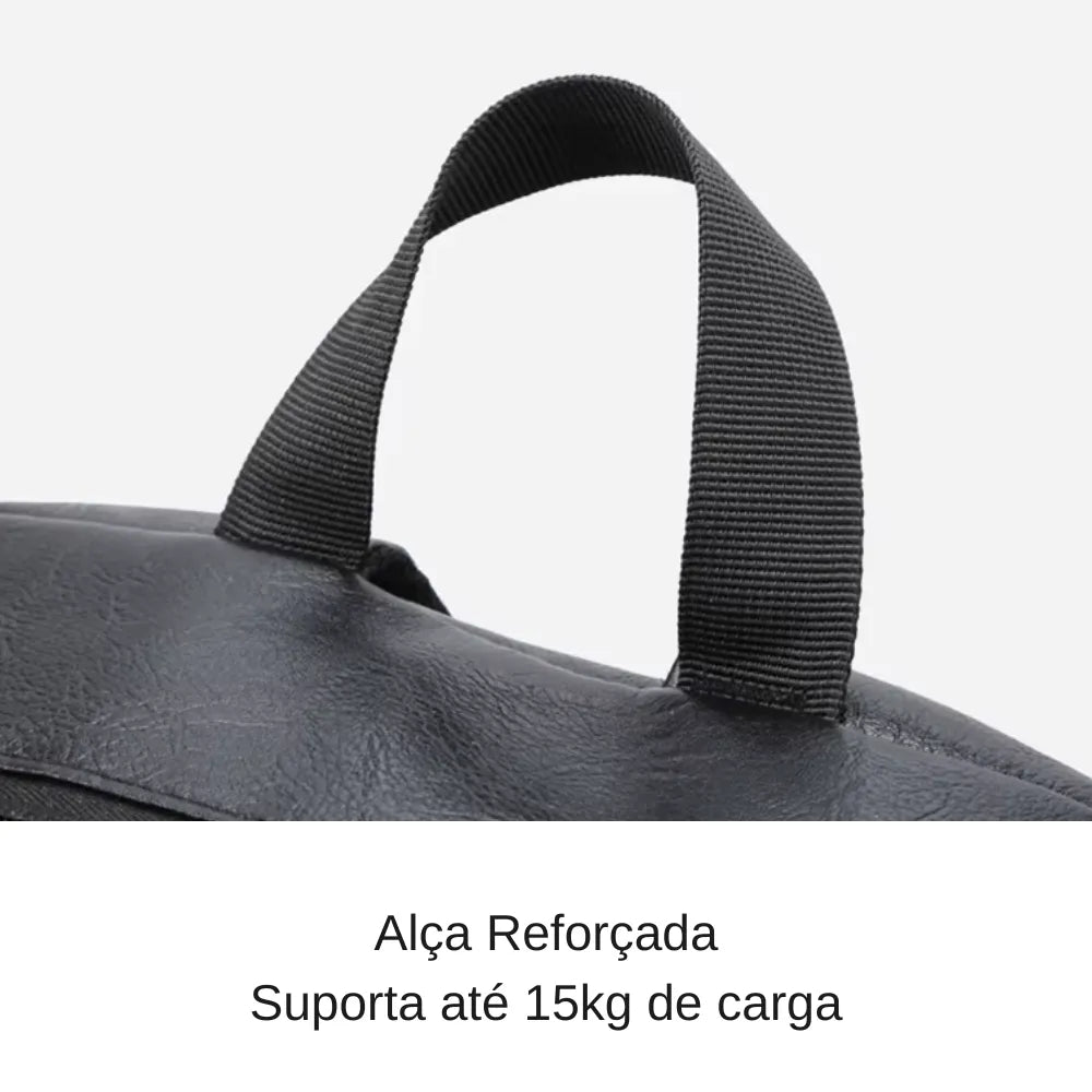 Mochila Executiva de Couro para Laptop Basicalle Smart